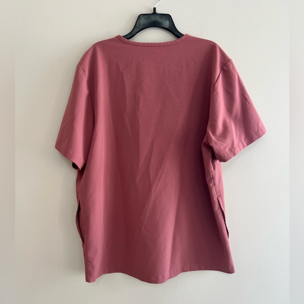 FIGS Chisec Three-Pocket Scrub Top in Limited Edition Mauve Pink #4857, XL - Picture 2 of 10